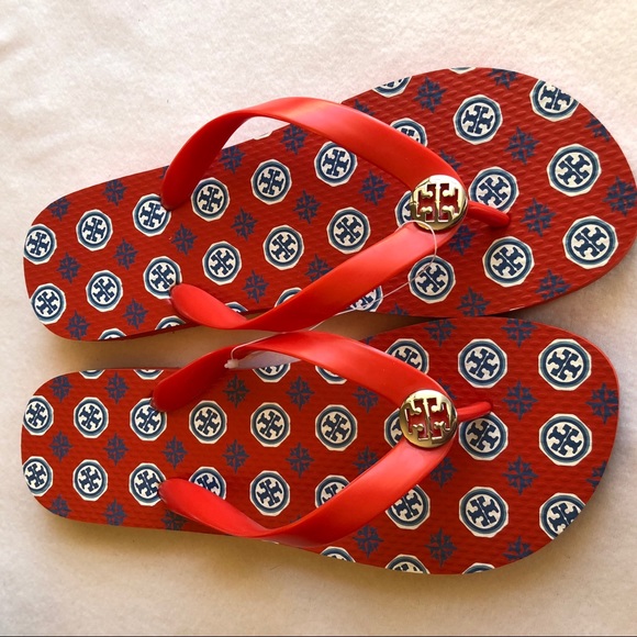 NWOT Tory Burch Flip Flops - Picture 2 of 3